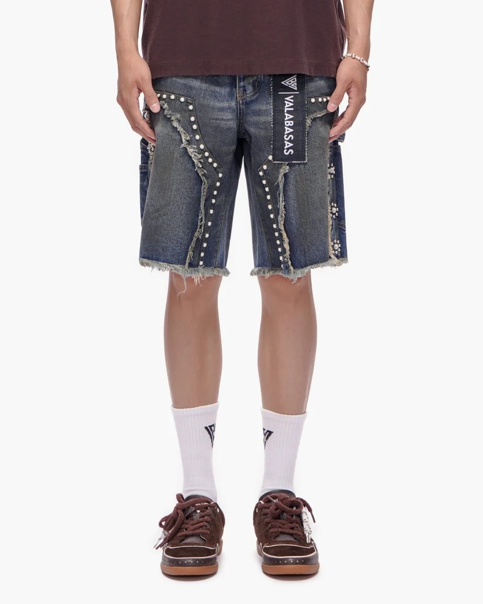 Resident Denim Shorts Dirty Blue - Image 4