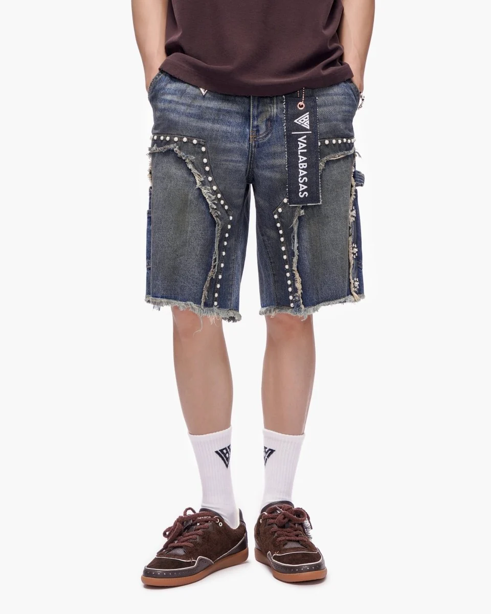 Resident Denim Shorts Dirty Blue - Image 9