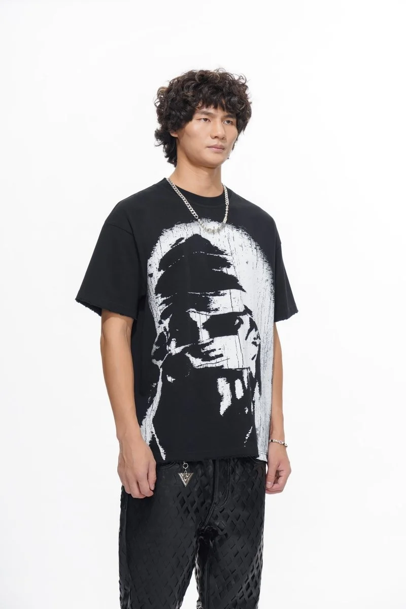Valabasas Resistance Tee Men's T-Shirt - Solid Color Black - Image 5