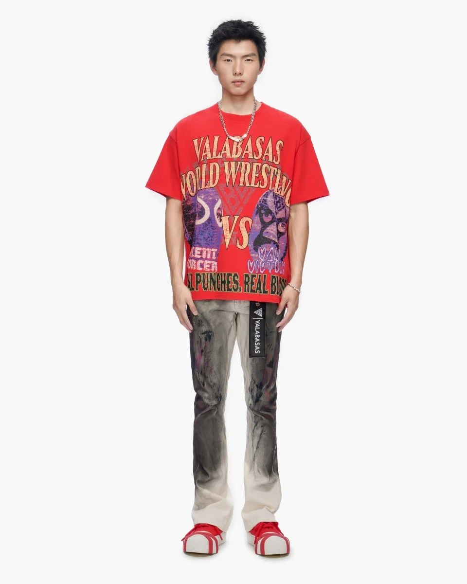 Valabasas Splatter Jeans - Stacked Fit Dirty White - Image 11