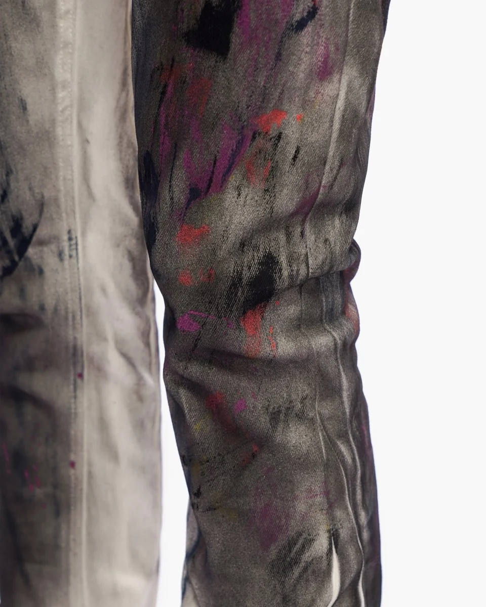 Valabasas Splatter Jeans - Stacked Fit Dirty White - Image 4