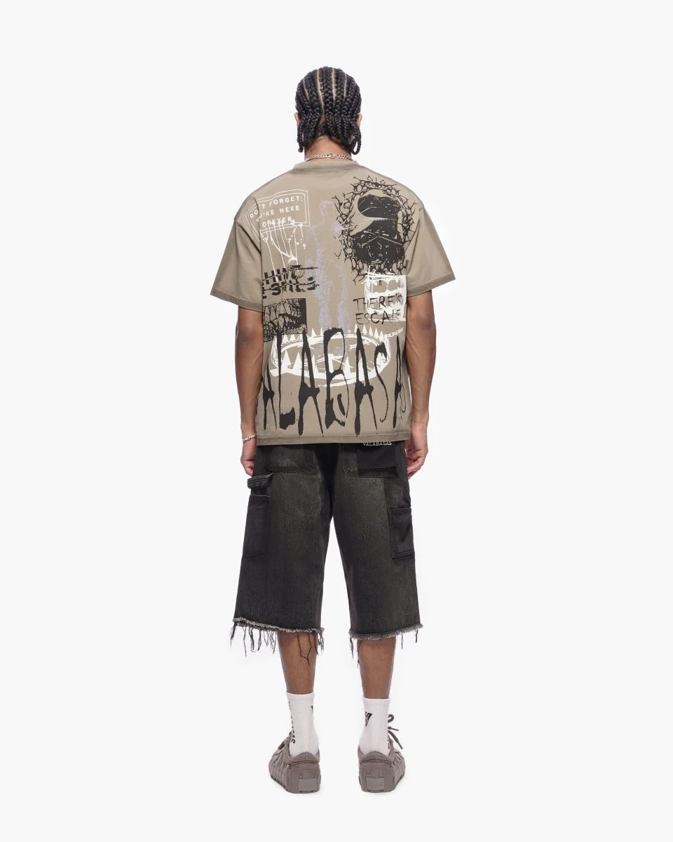 Valabasas Torn Shorts - Distressed Denim - Image 6