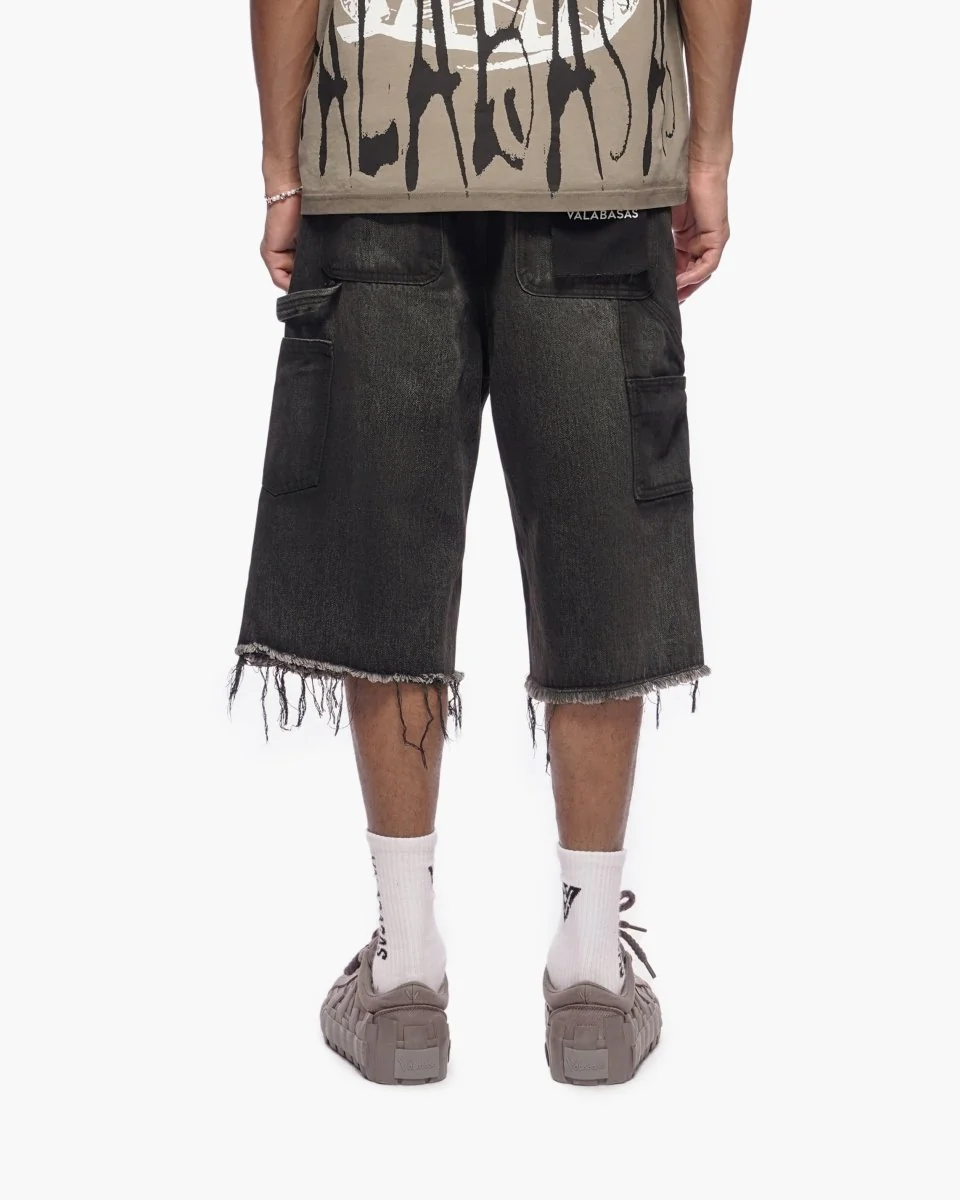 Valabasas Torn Shorts - Distressed Denim - Image 8