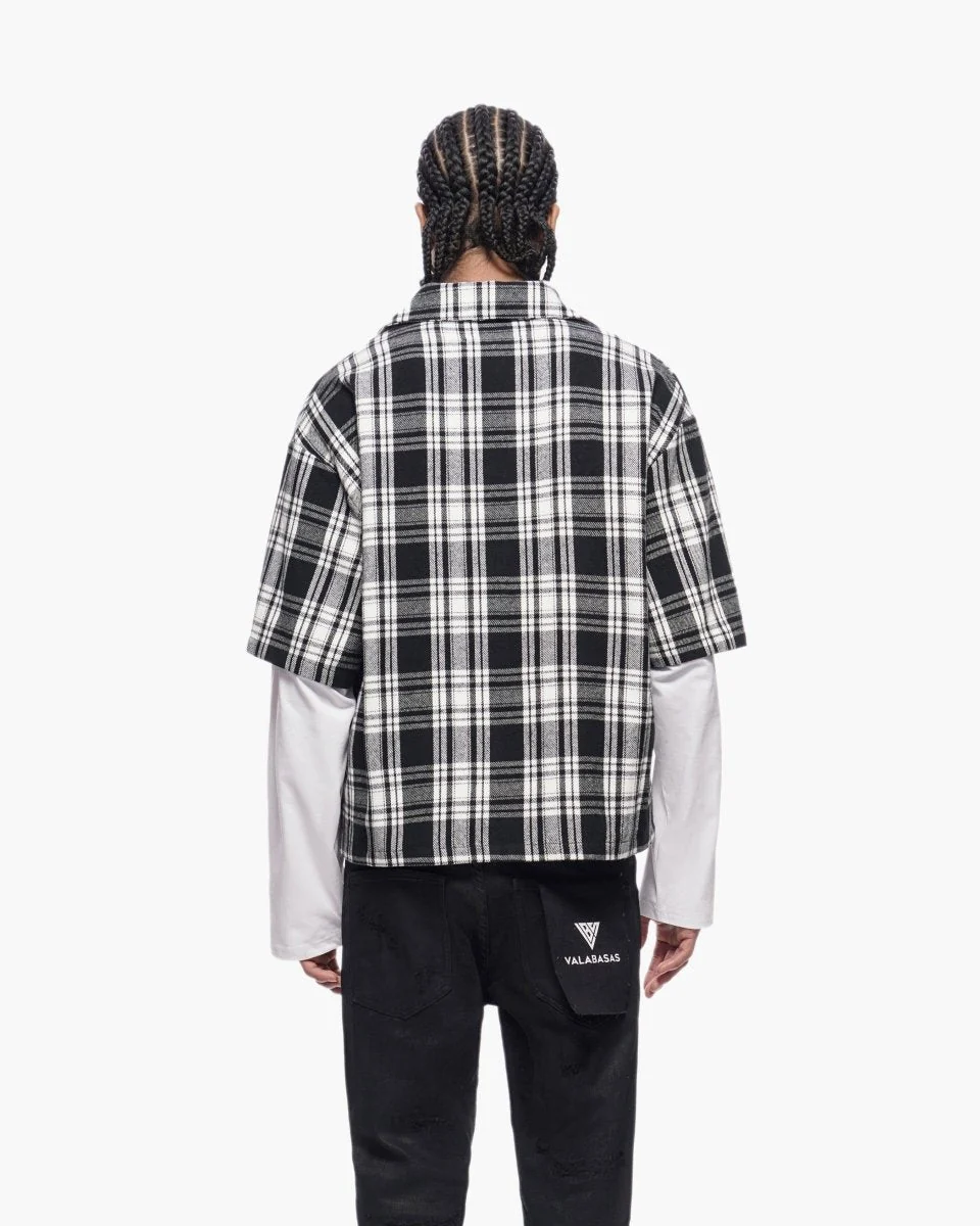 Valabasas Crest Plaid Shirt - Chest Pocket Black - Image 3