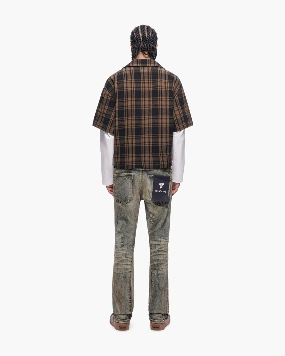 Valabasas Plaid Shirt - Double-Layered Brown - Image 9