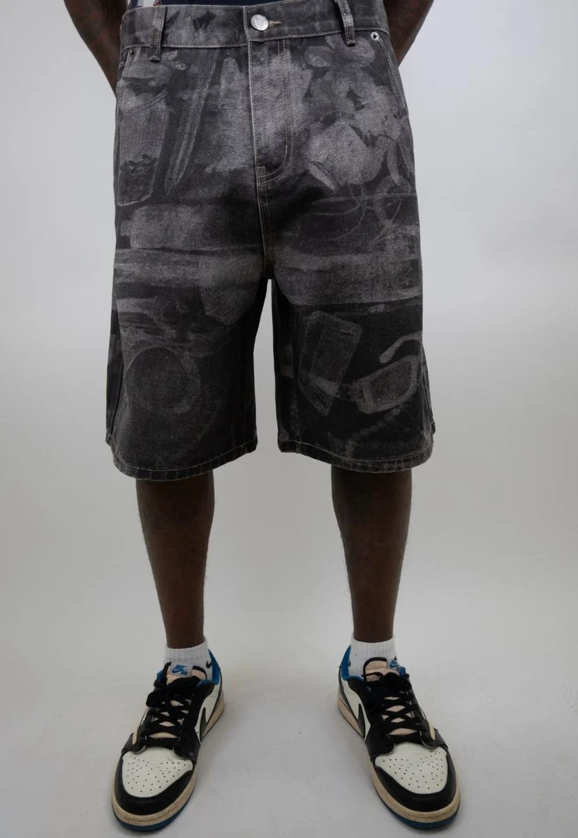 Armor Jeans Vintage Shorts - Graphic Black - Image 3