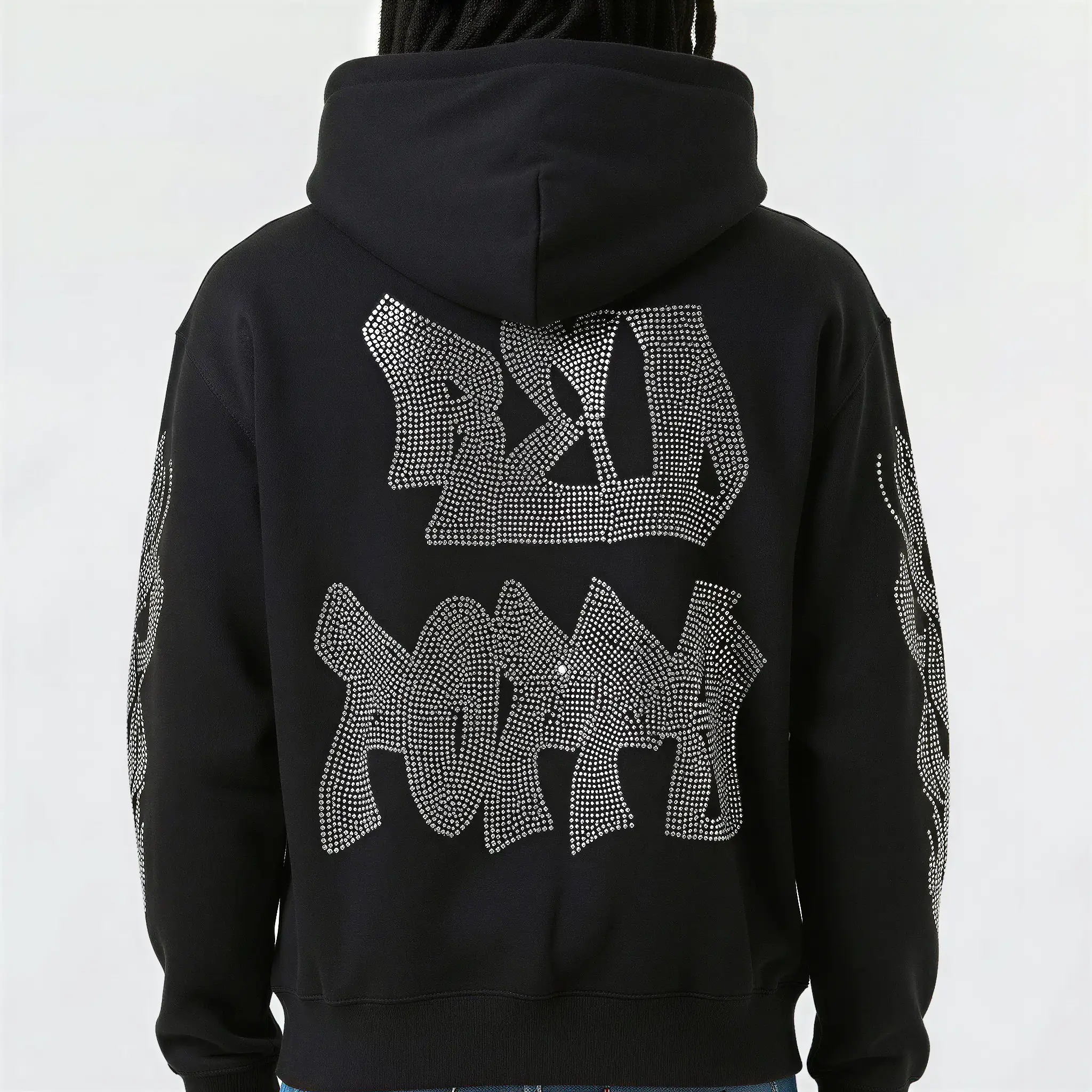 Red Poppy Prayer Hoodie - Embellished - Image 2