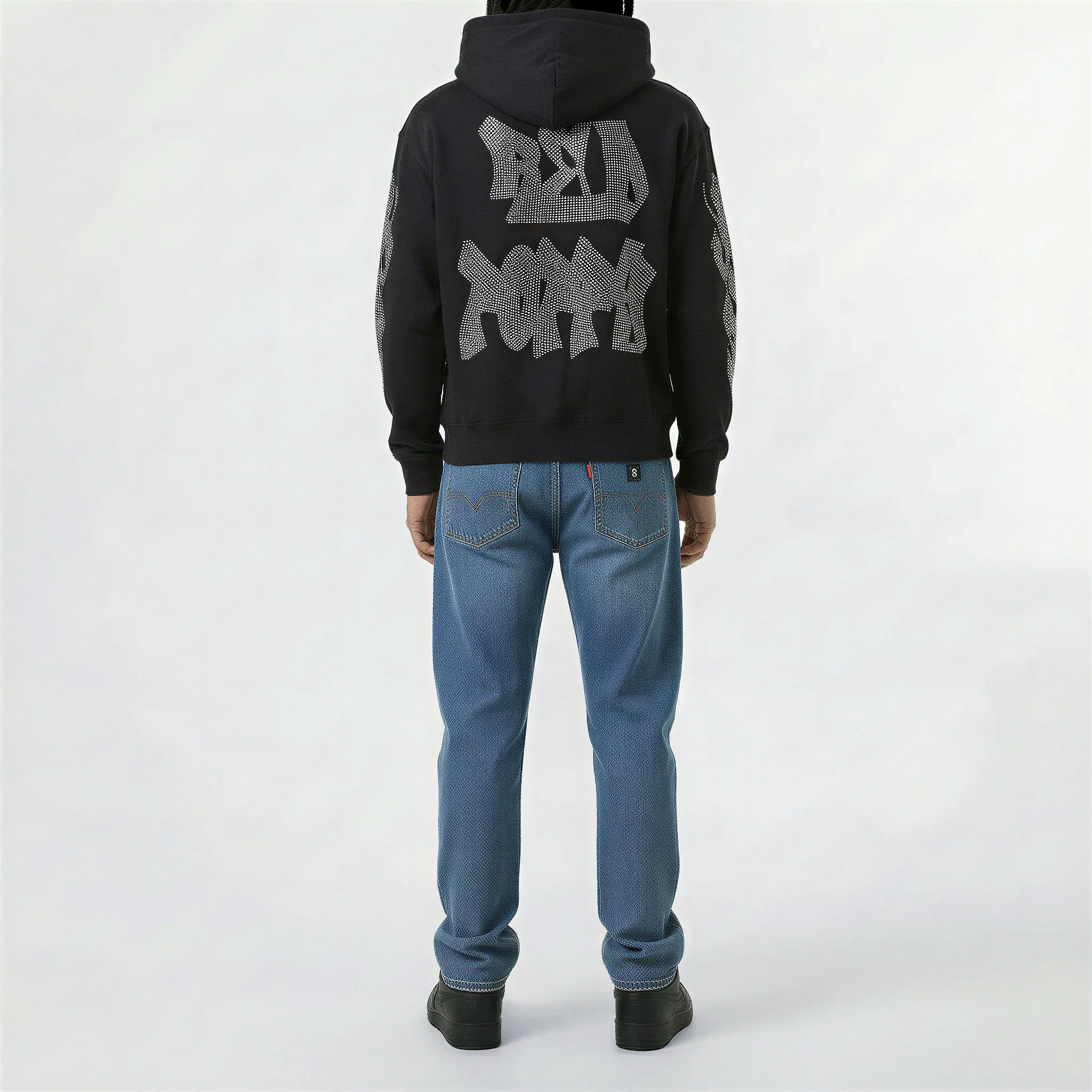 Red Poppy Prayer Hoodie - Embellished - Image 4