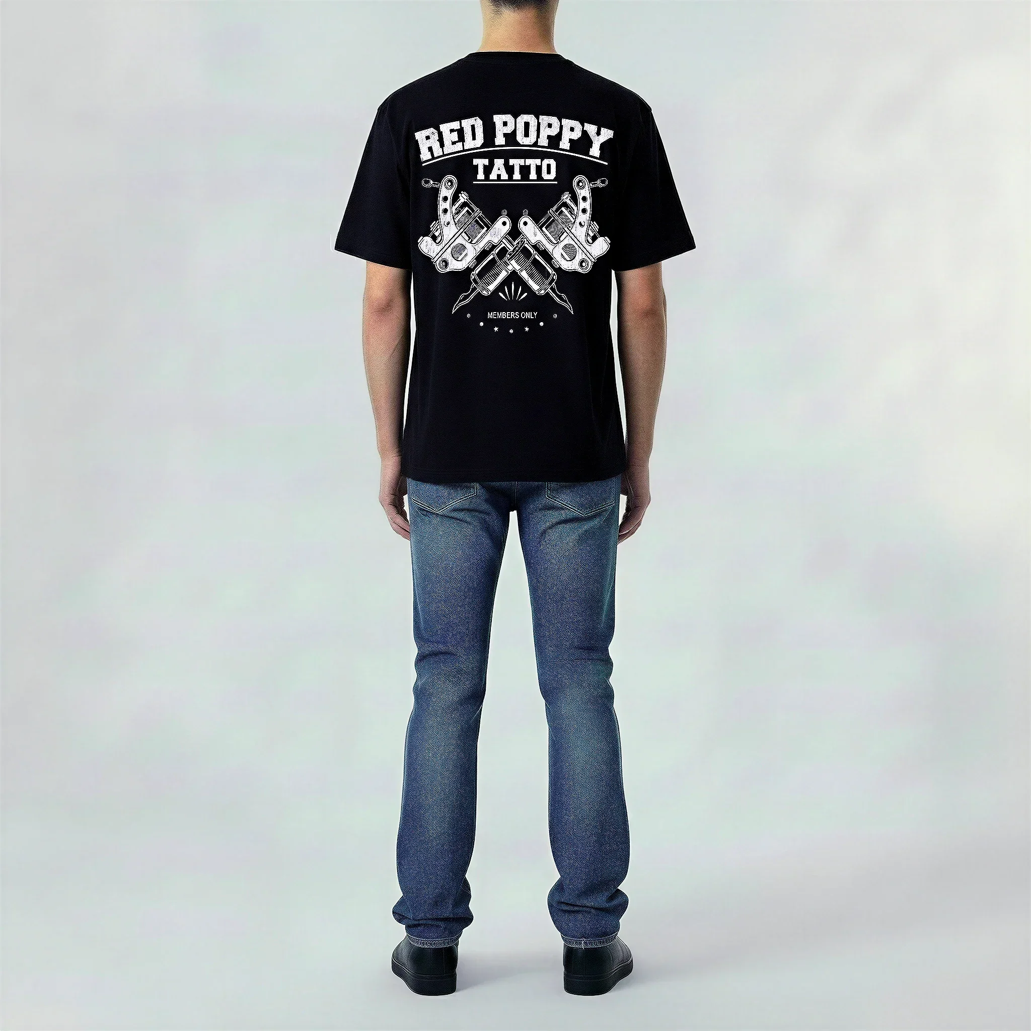 Red Poppy Eye T-Shirt - Graphic - Image 4
