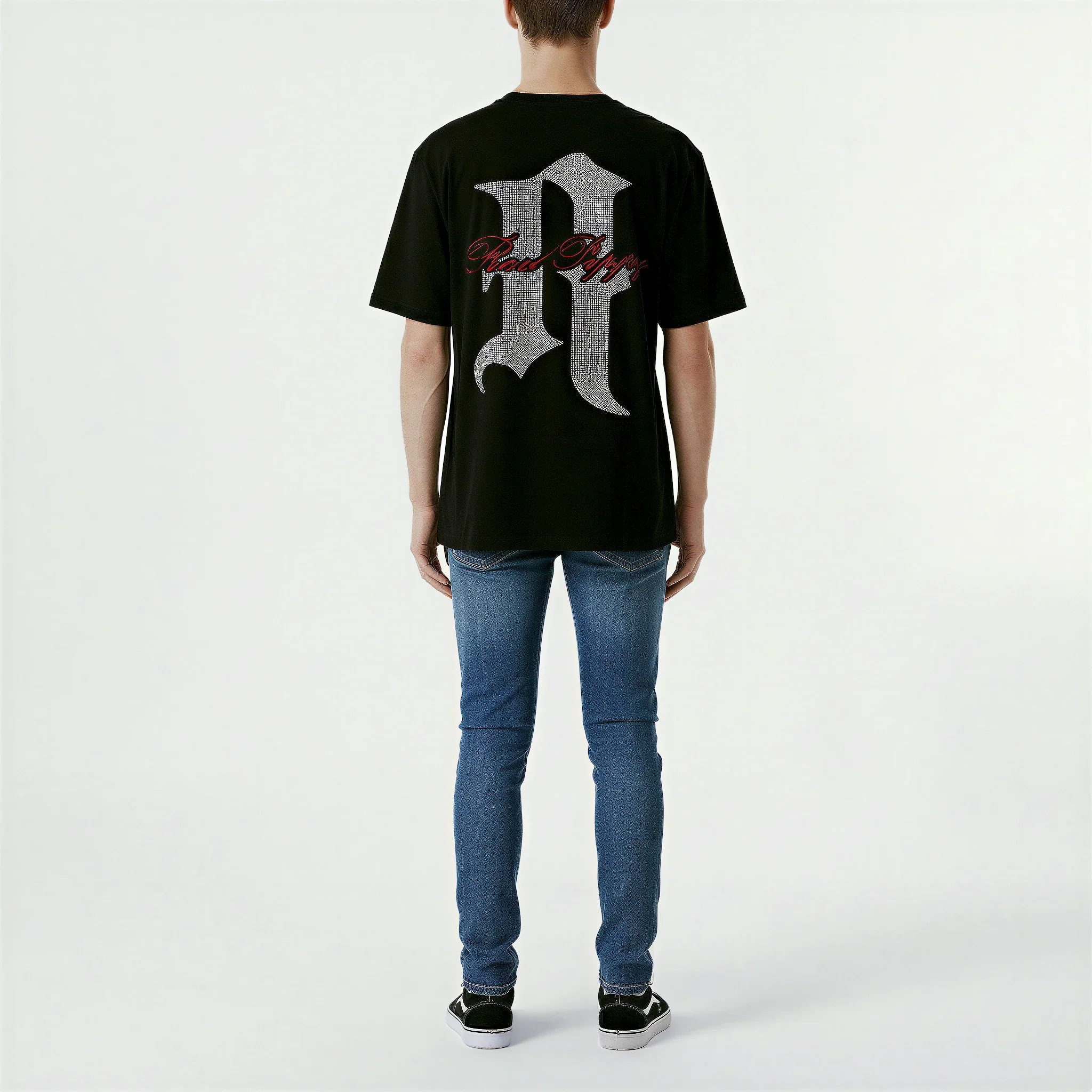 Red Poppy Logo T-Shirt - Embroidered - Image 4