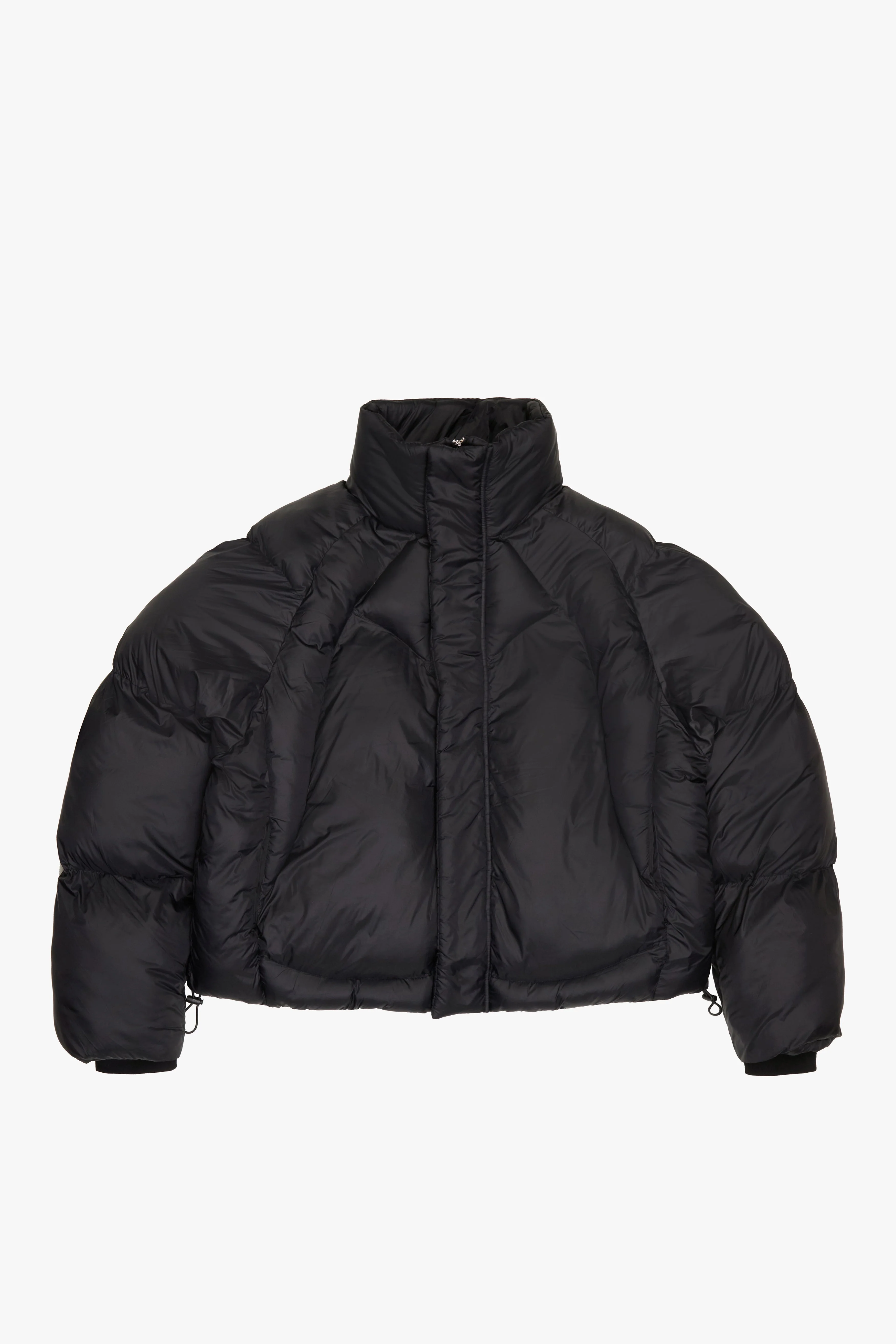 Silnt Chptrs Runner Puffer Jacket - Cropped Black - Image 3
