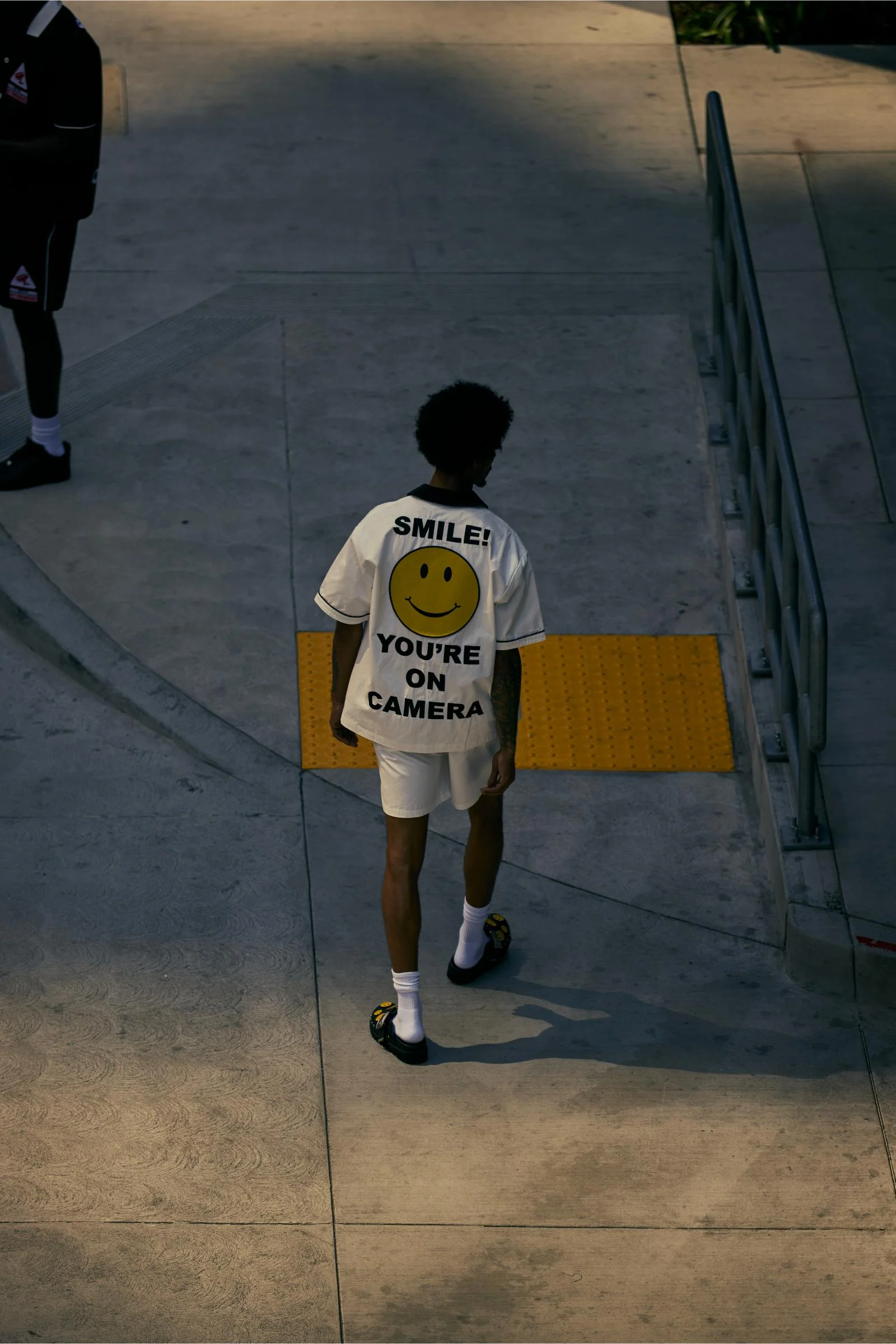 6Th Nbrhd Say Cheese Bowling Shirt White - Image 6