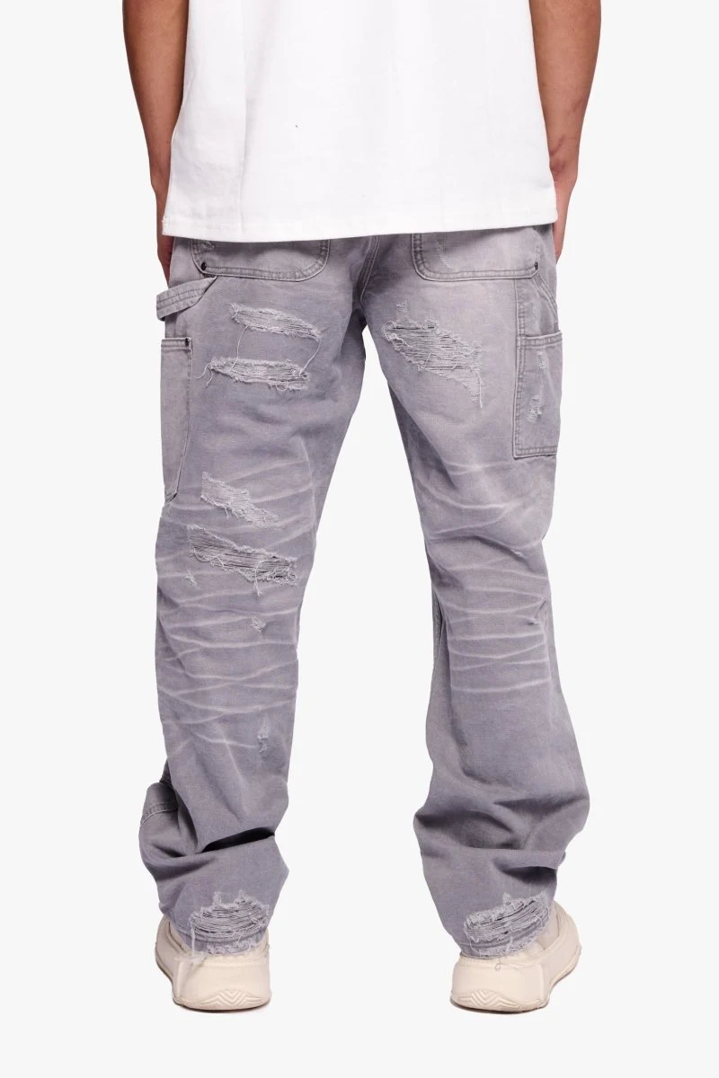 Valabasas Scooter Canvas Straight Pants Light Grey - Image 7