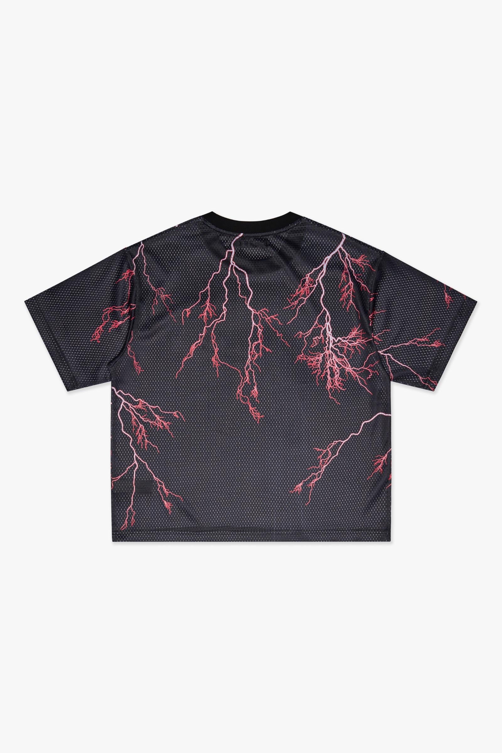 6Th Nbrhd Scrimmage Men's T-Shirt Bk Red - Image 4