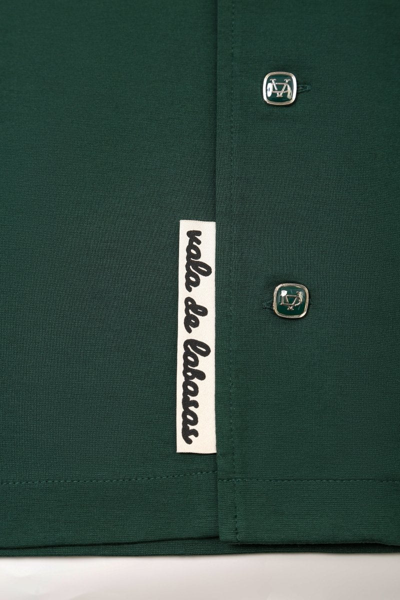 Vala De Labasas Scuro Button Down Jacket Green - Image 15