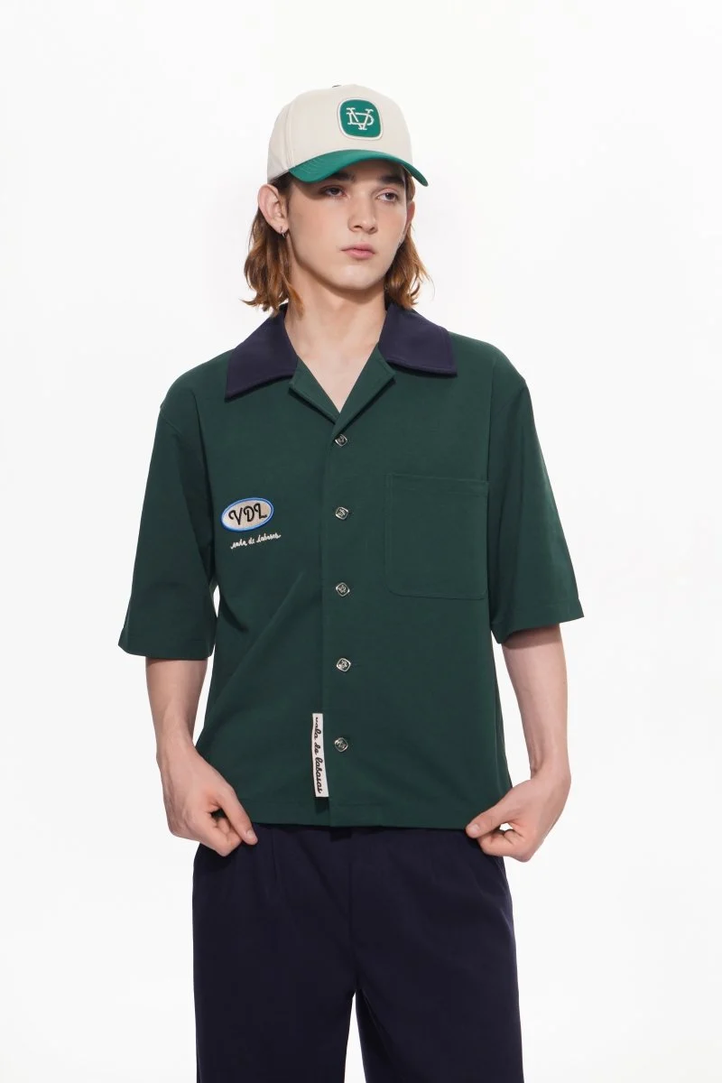 Vala De Labasas Scuro Button Down Jacket Green - Image 8
