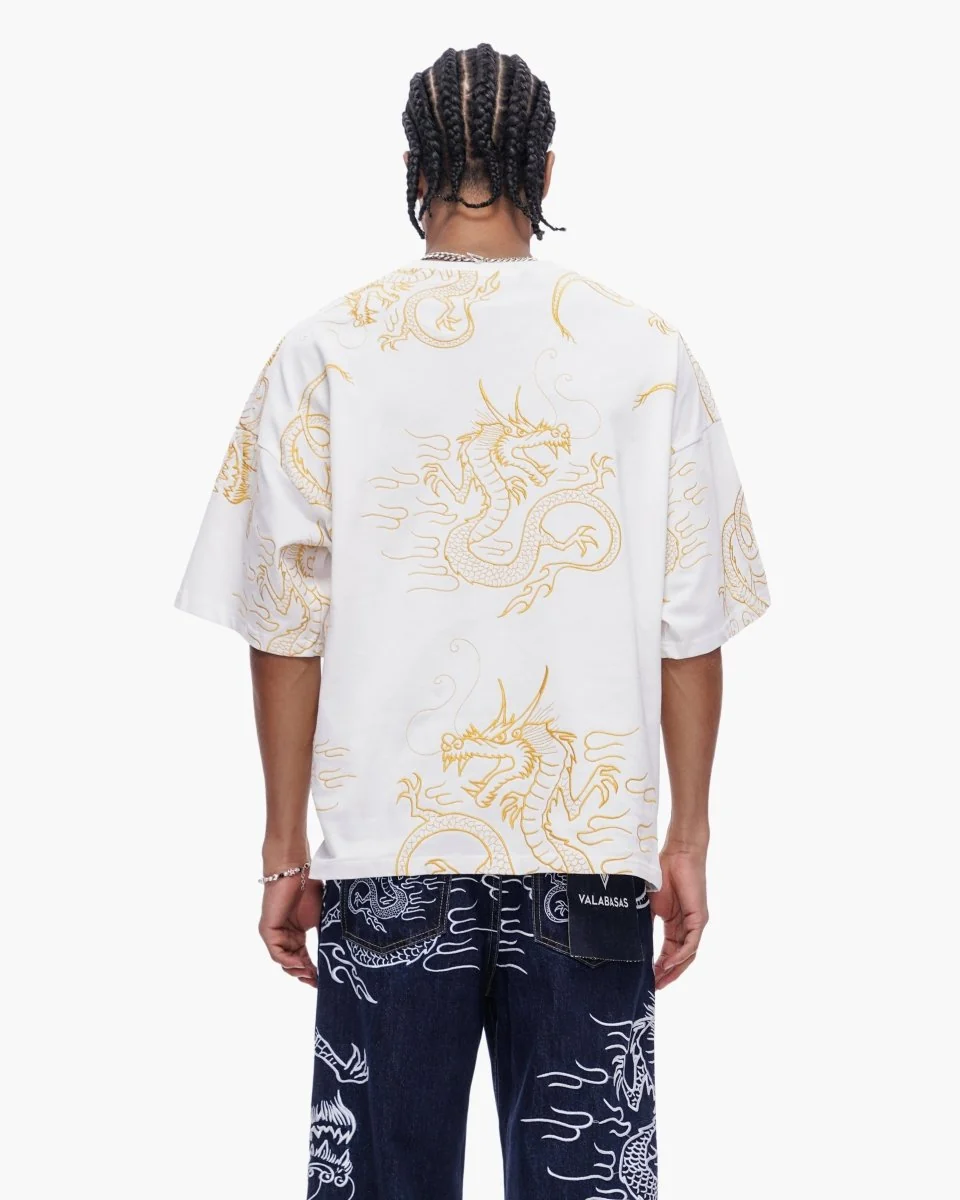 Valabasas Dragon Tee - Graphic White - Image 5