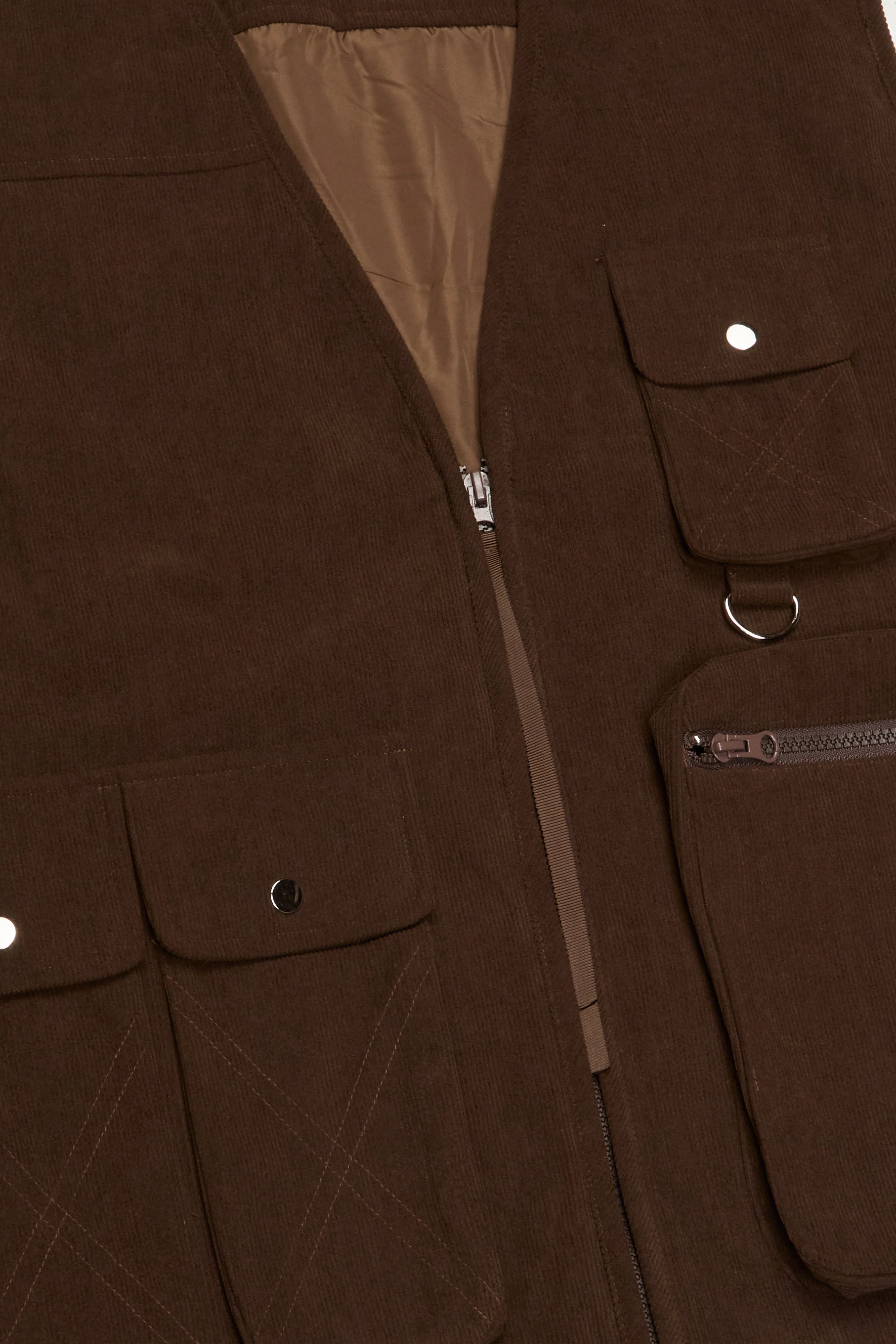 Silnt Chptrs Sergeant Vest - Corduroy Brown - Image 6