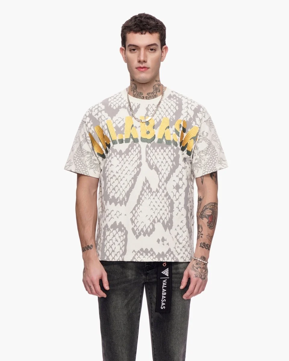Valabasas Serpent T-Shirt - Graphic White - Image 2