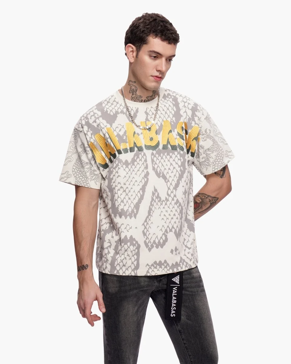 Valabasas Serpent T-Shirt - Graphic White - Image 5