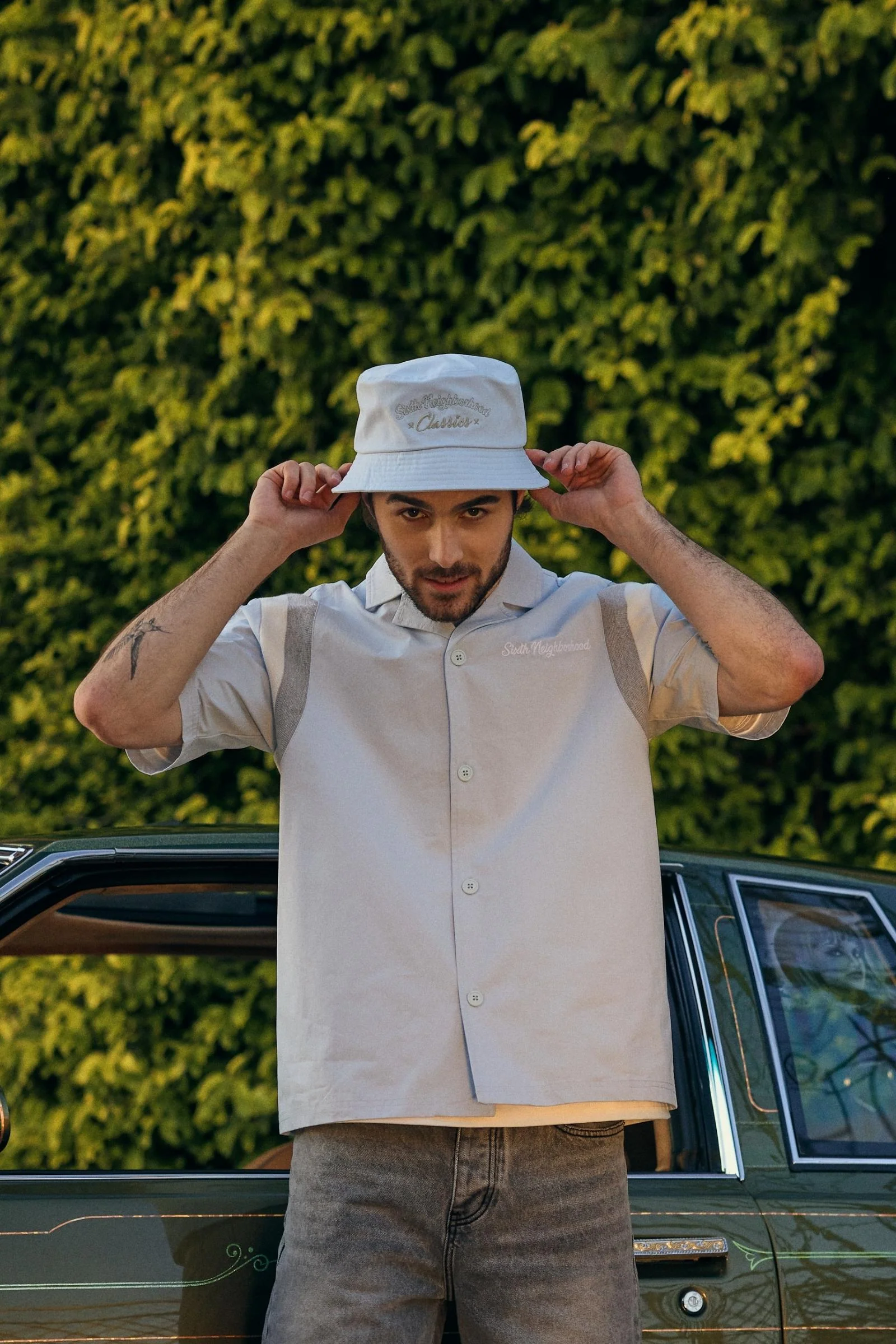 "Shade" Bucket Hat Light Blue - Image 3