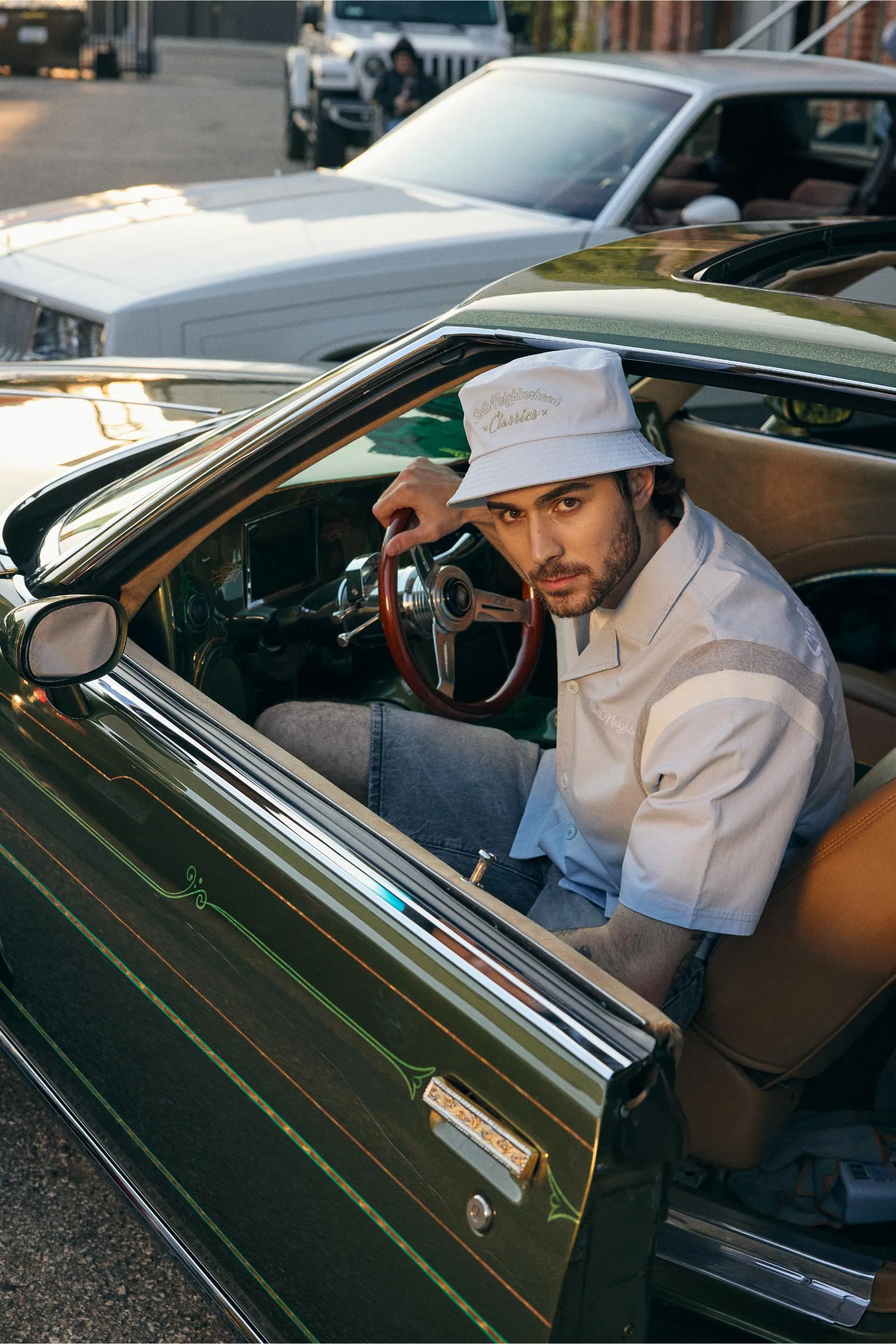 "Shade" Bucket Hat Light Blue - Image 5