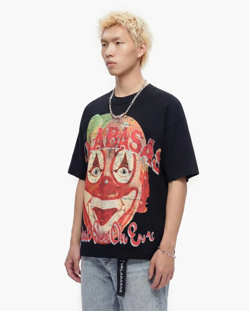 Valabasas Clown T-Shirt - Graphic Black - Image 7