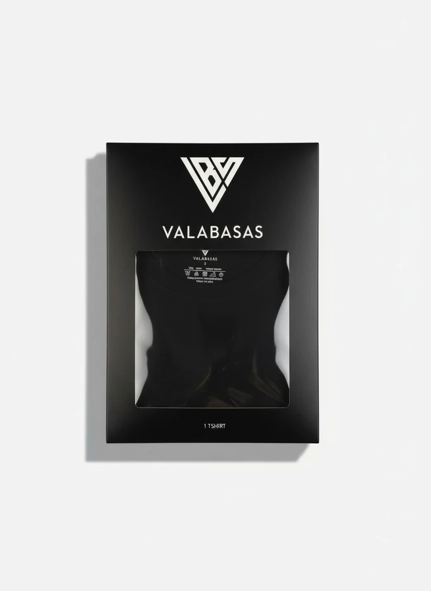 Valabasas Essential Undershirt Men's Tee Black - Image 2