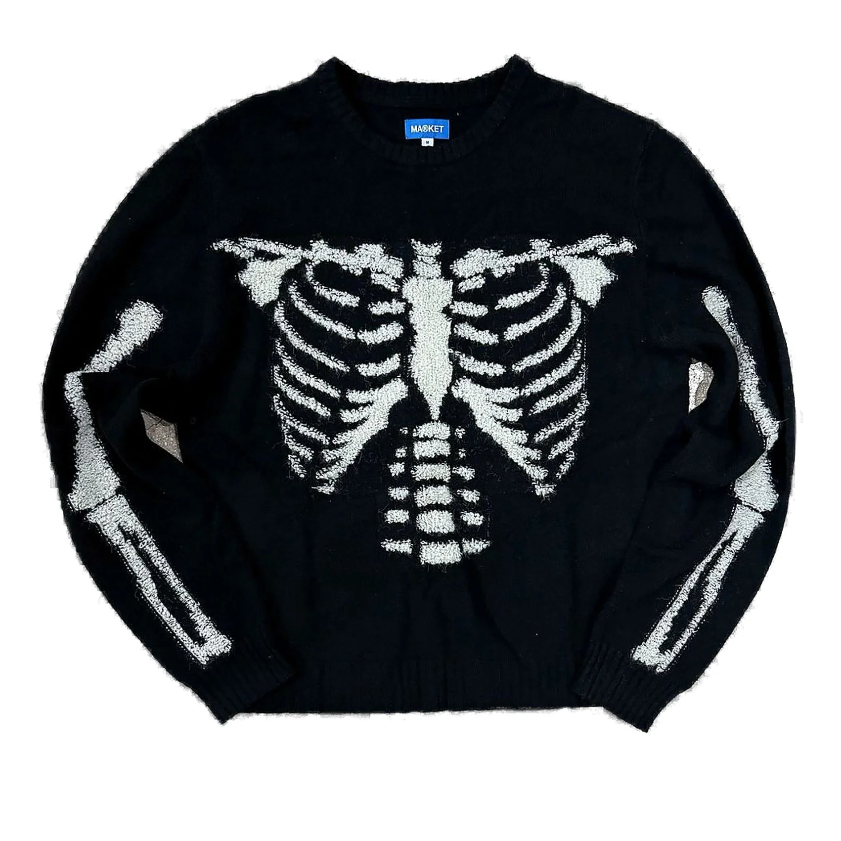 Market Sweater Black White