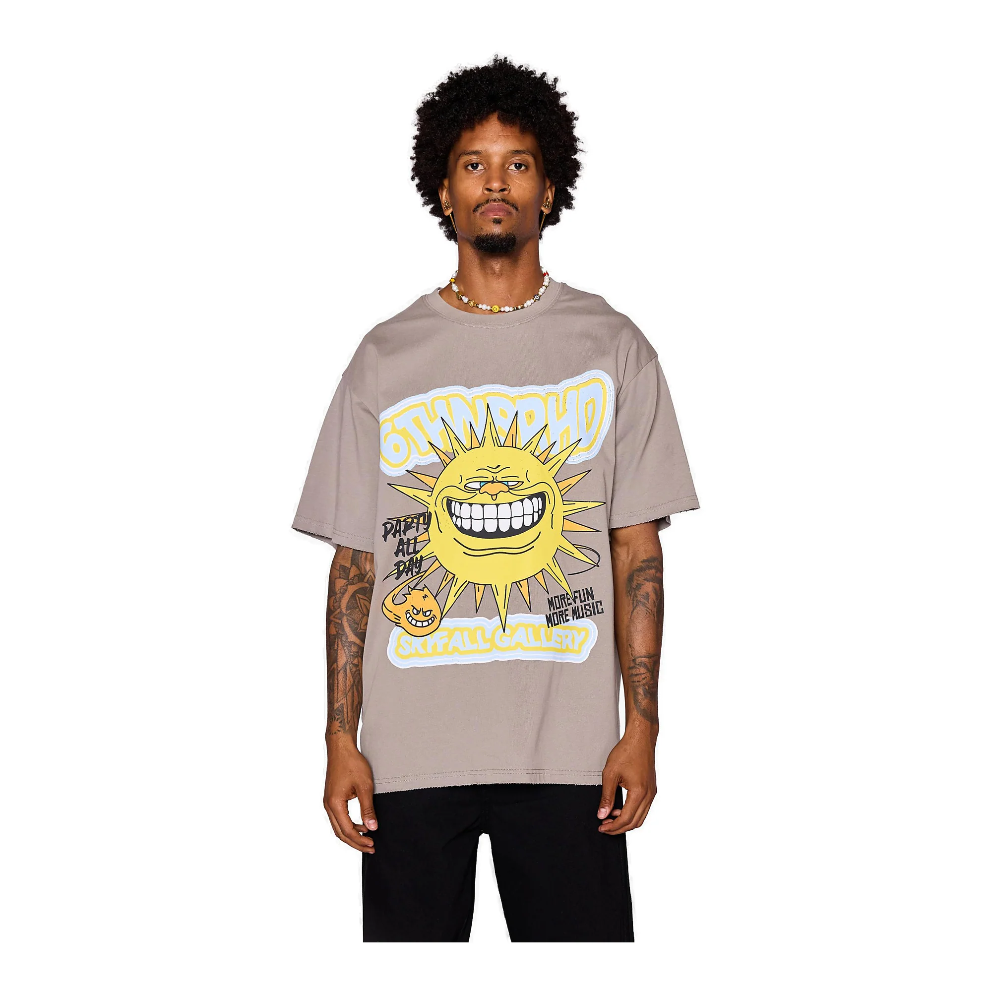 6Th Nbrhd Skyfall Men's T-Shirt Grey