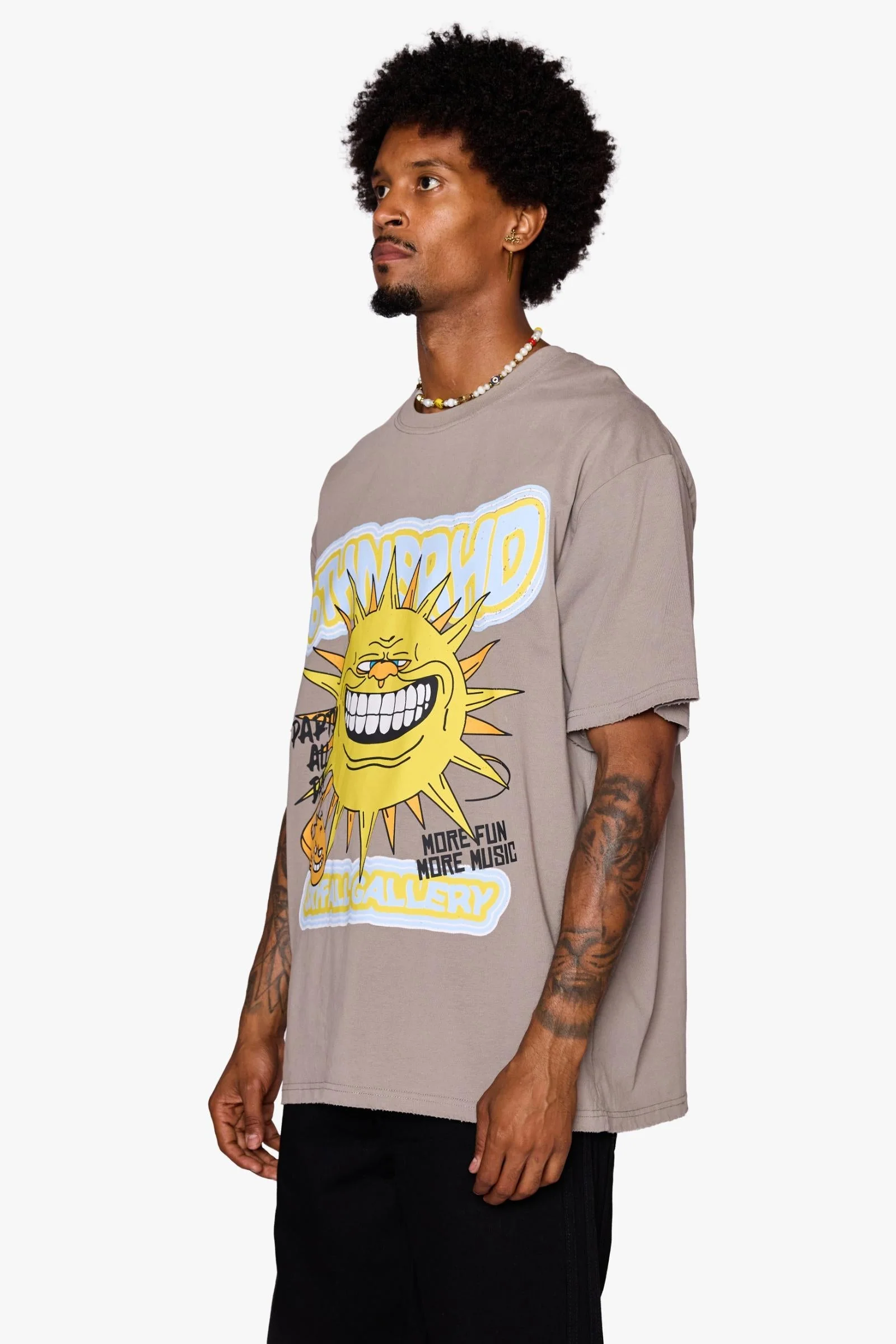 6Th Nbrhd Skyfall Men's T-Shirt Grey - Image 7