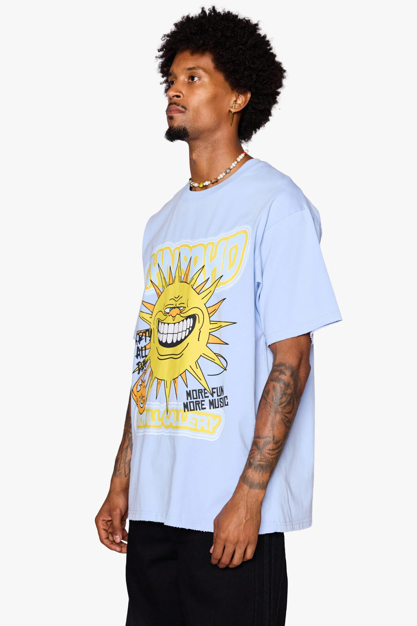 6Th Nbrhd Skyfall Men's T-Shirt Sky - Image 6