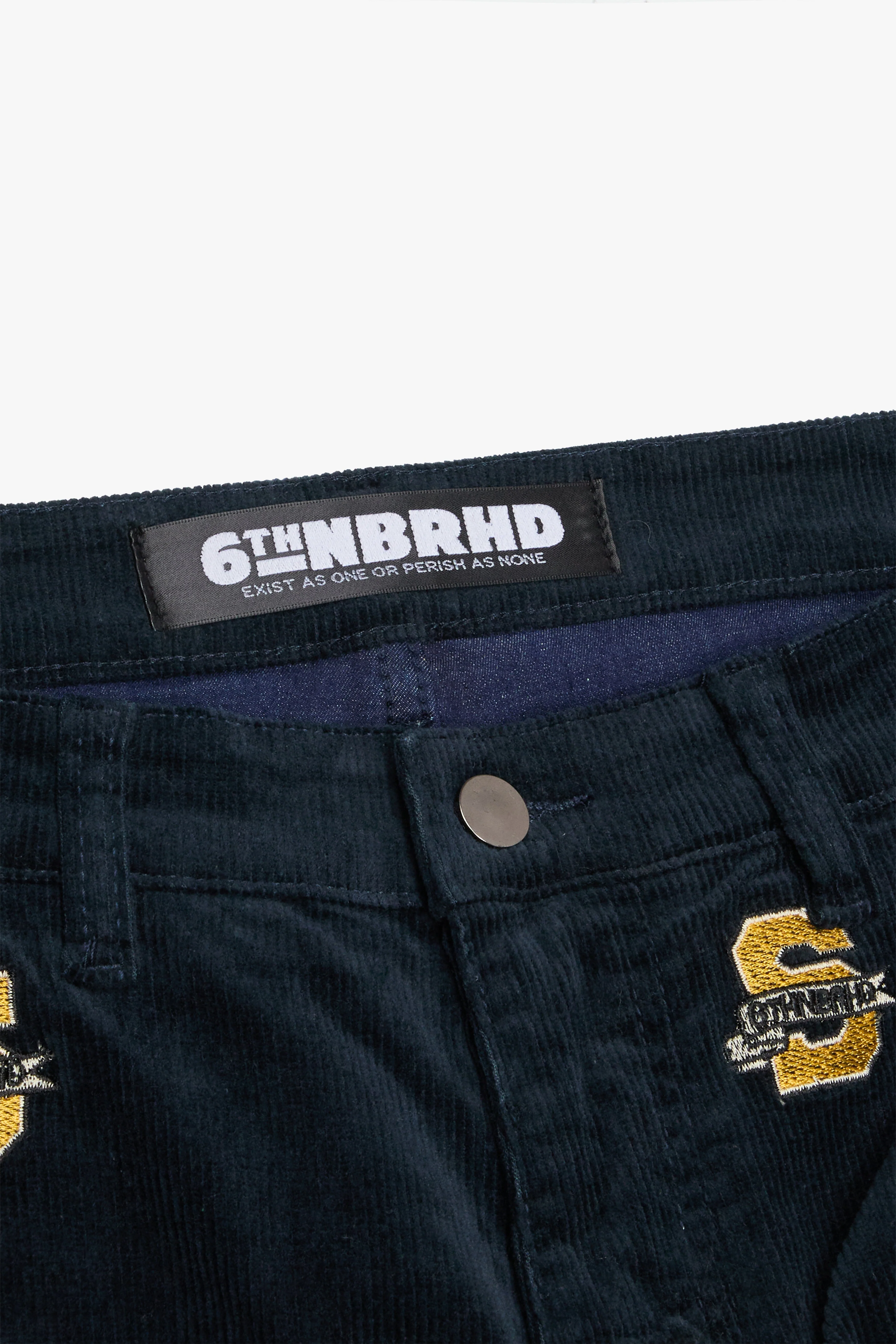 6Thneighborhood Motif Pants - Embroidered Navy - Image 4