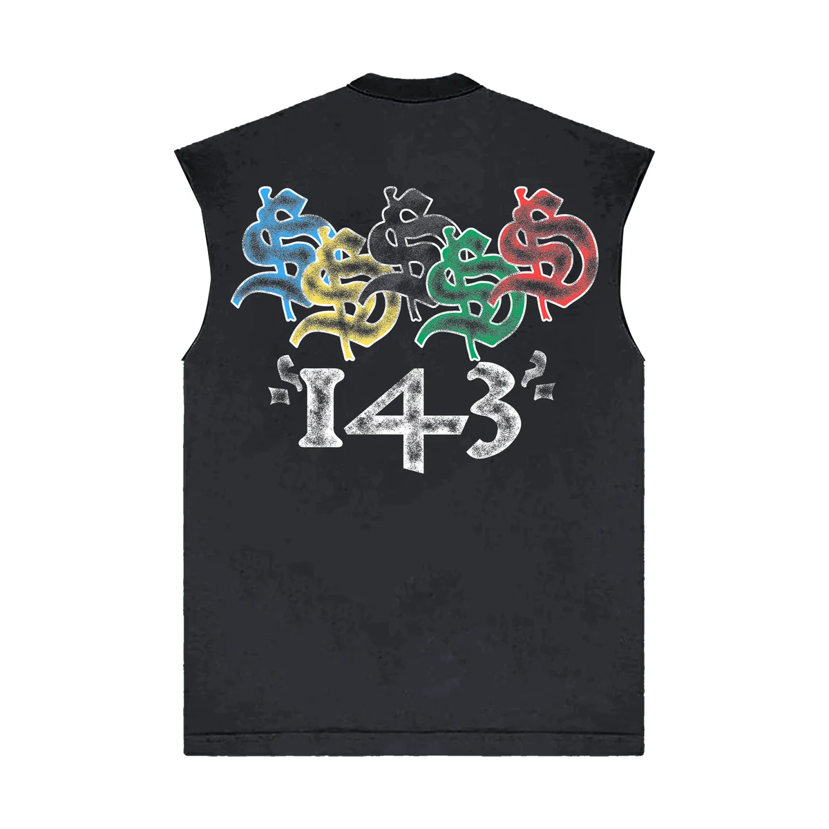 Lonely Hearts Skeleton T-Shirt - Rhinestone Black - Image 3