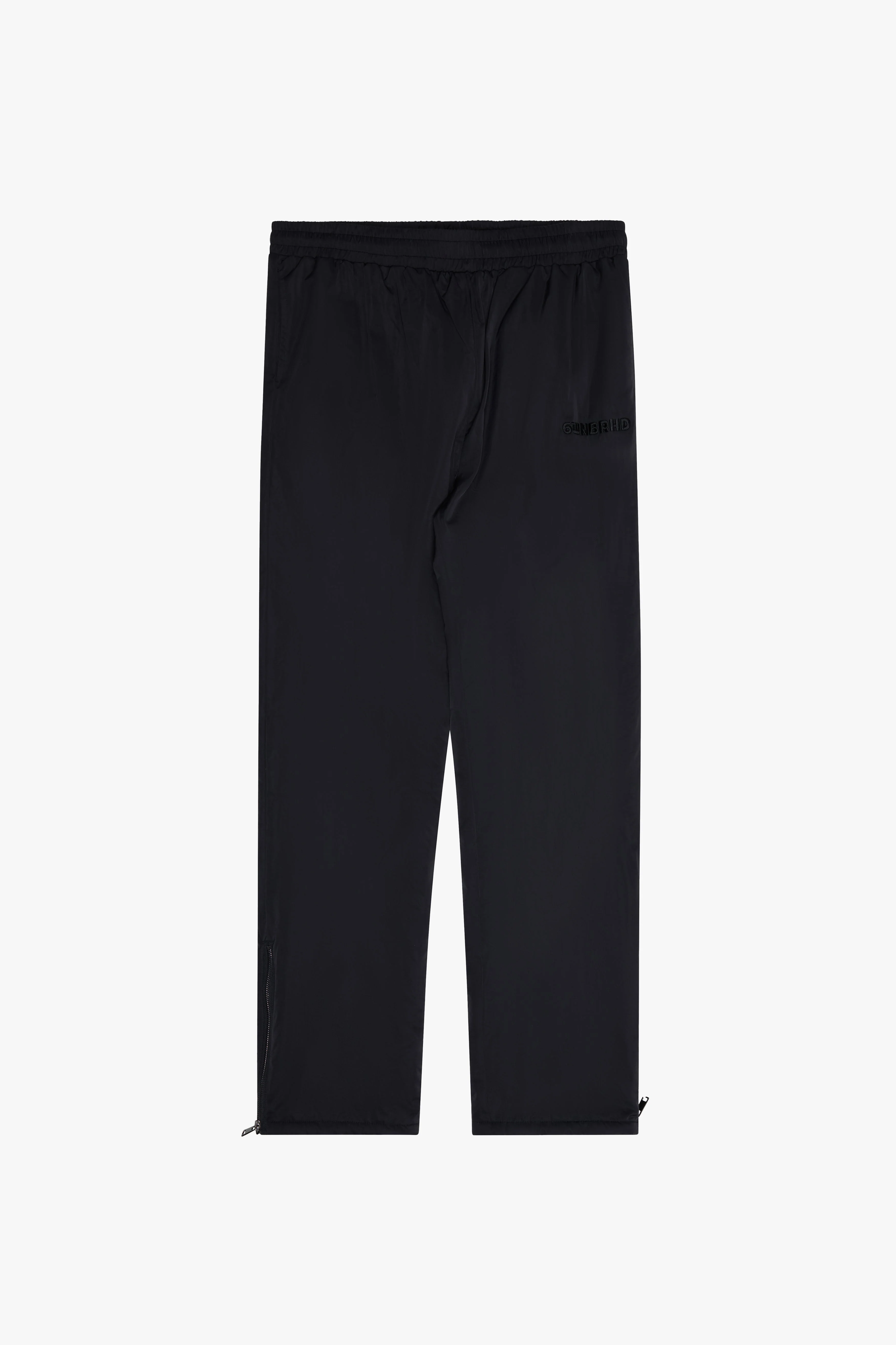 6Thneighborhood Matte Track-Pants - Zippered Cuffs Black - Image 4