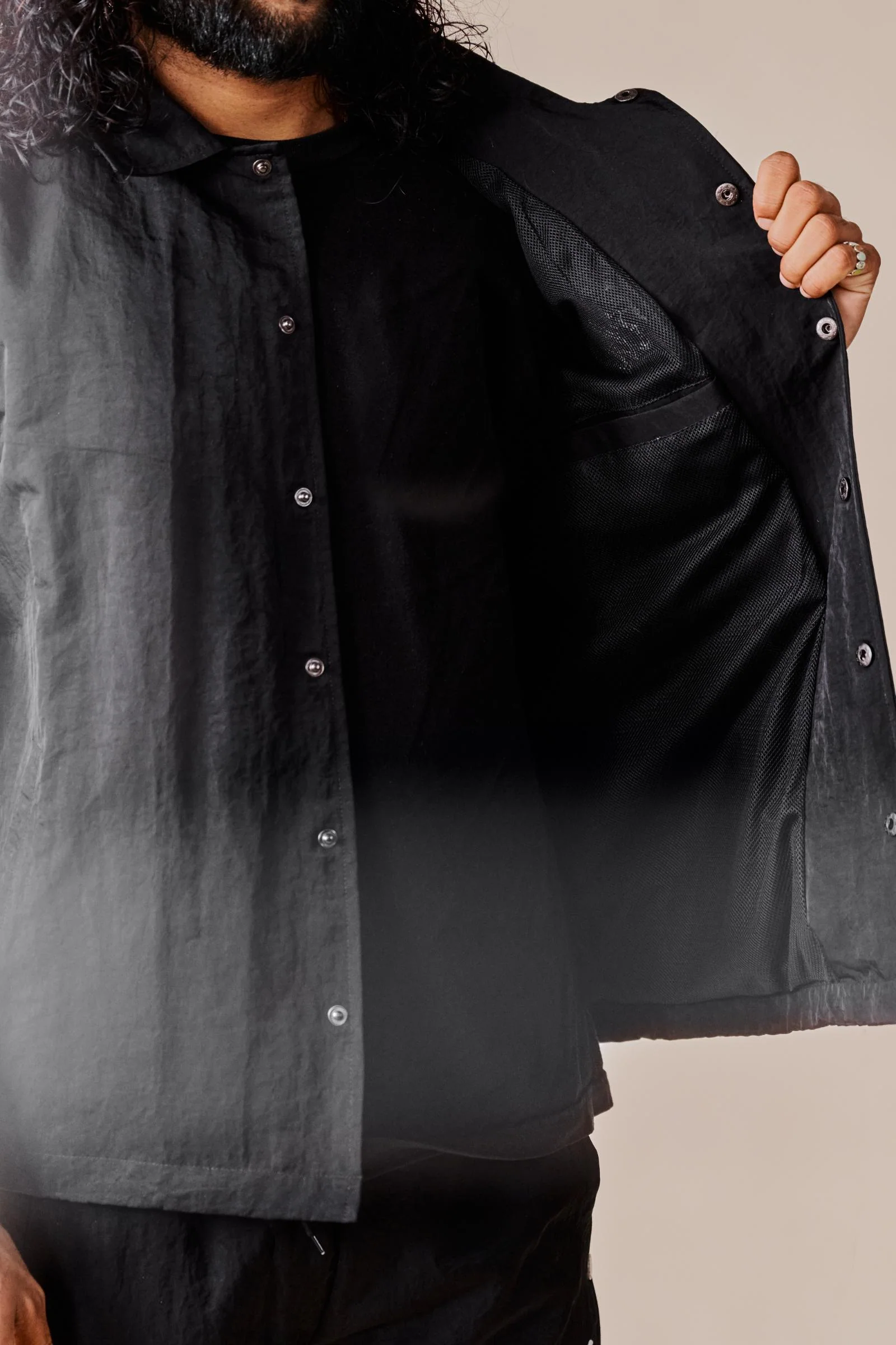 6th Nbrhd Starter Jacket - Embroidered Black - Image 8