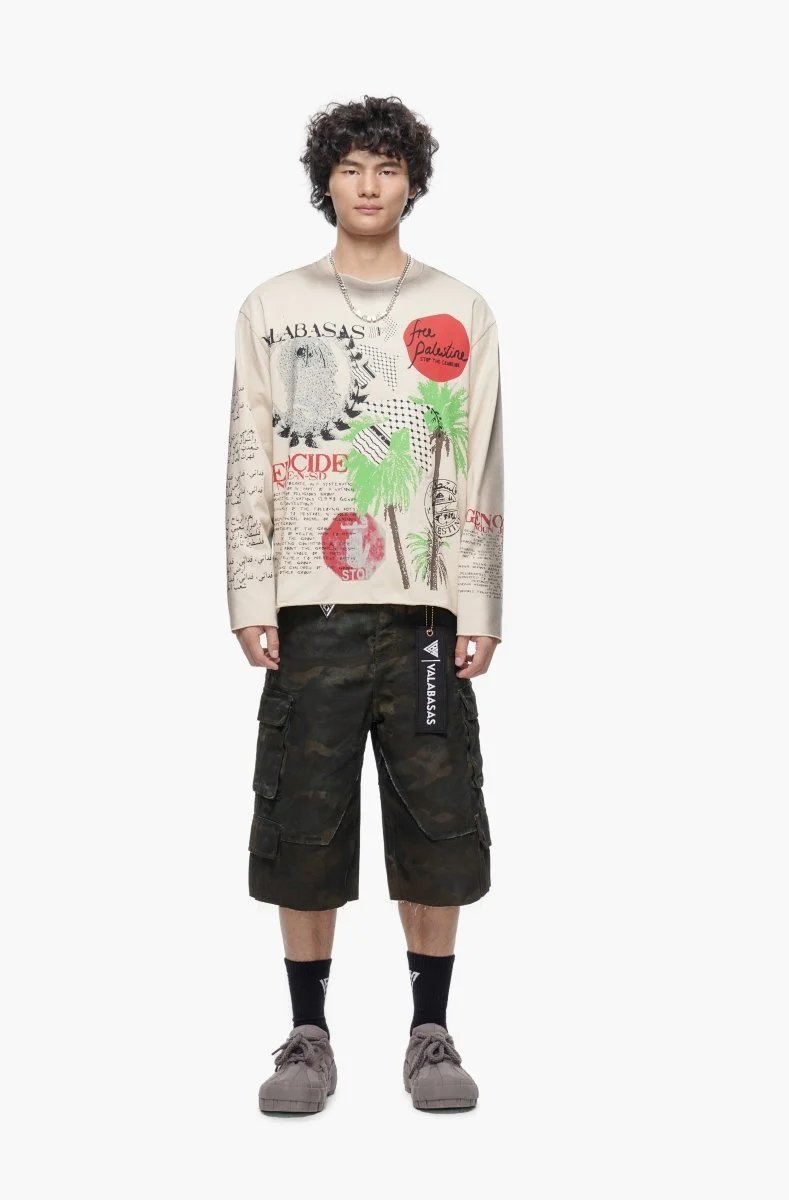 Valabasas Camo Cargo Shorts - Raw Hem - Image 10