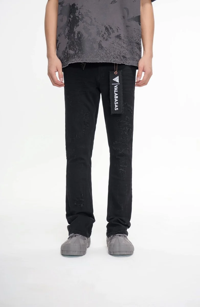 Valabasas Static Jeans - Distressed Black - Image 2