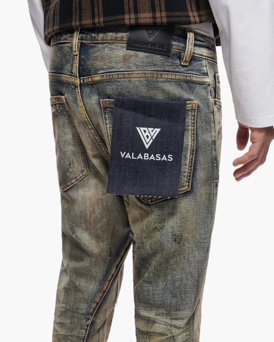 Valabasas Chain Jeans - Vintage Wash - Image 5