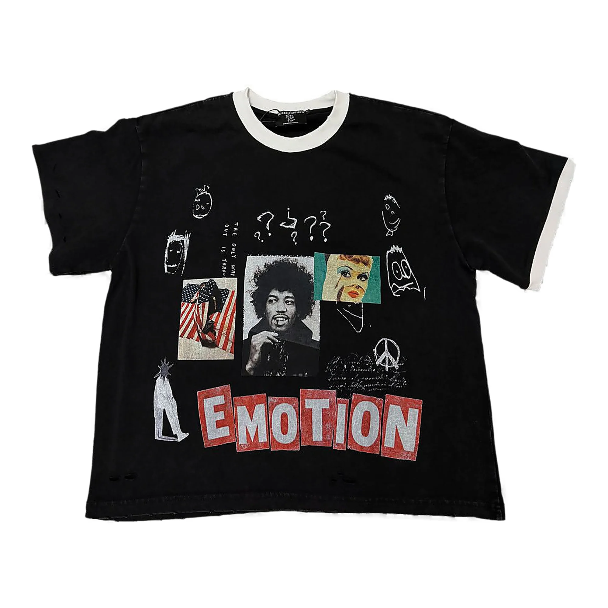 Mixed Emotion Graphic Tee - Heavyweight Black