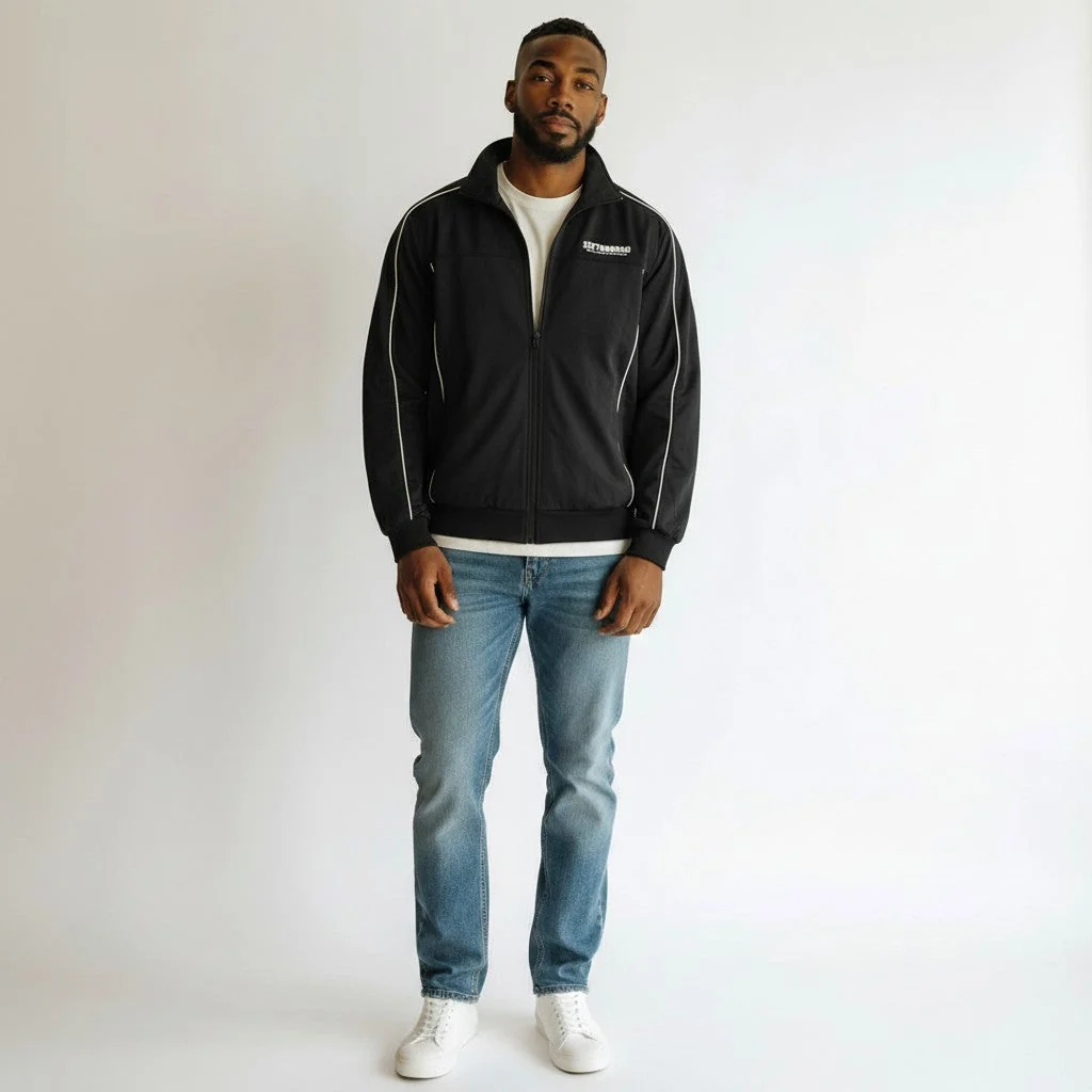 6th Nbrhd Status Jacket - Contrast Piping Black - Image 3