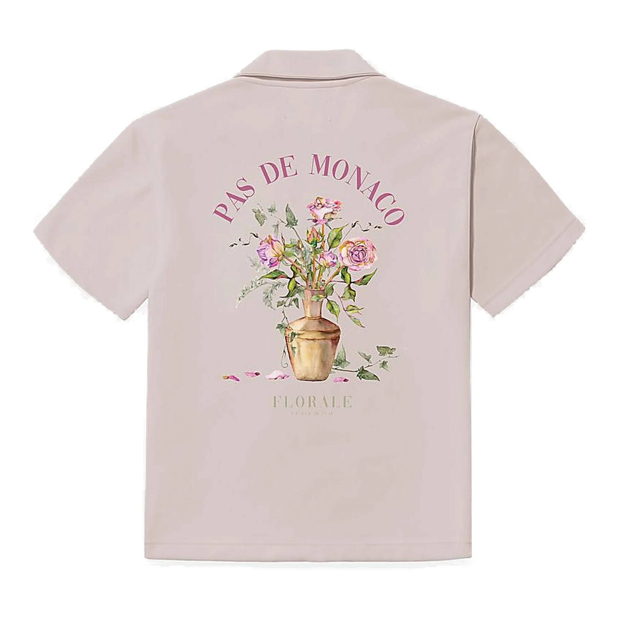 Pas De Monaco Florale Shirt - Graphic Slightly Pink