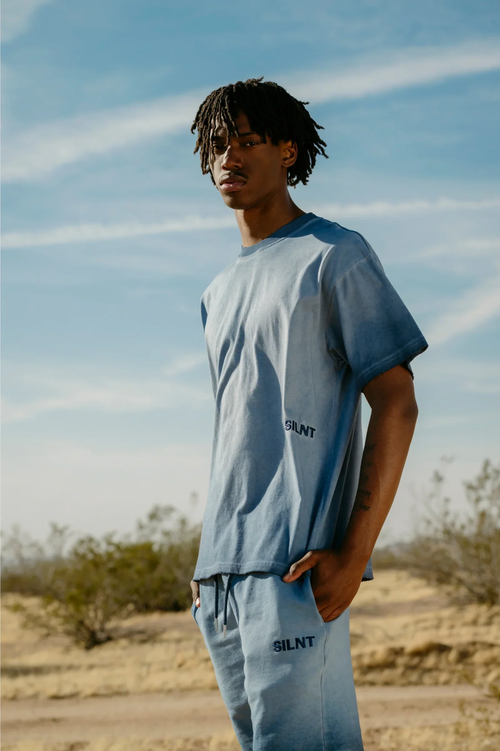 Silnt Chptrs Indigo Tee - Boxy Fit - Image 7