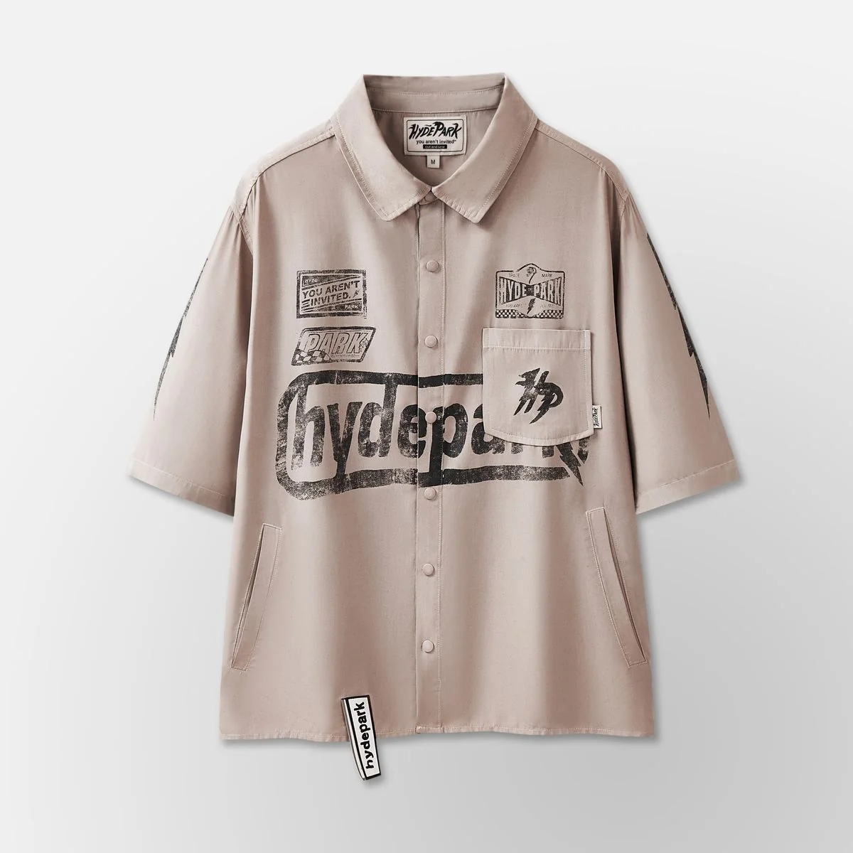 Hyde Park Moto Shirt - Graphic Brown