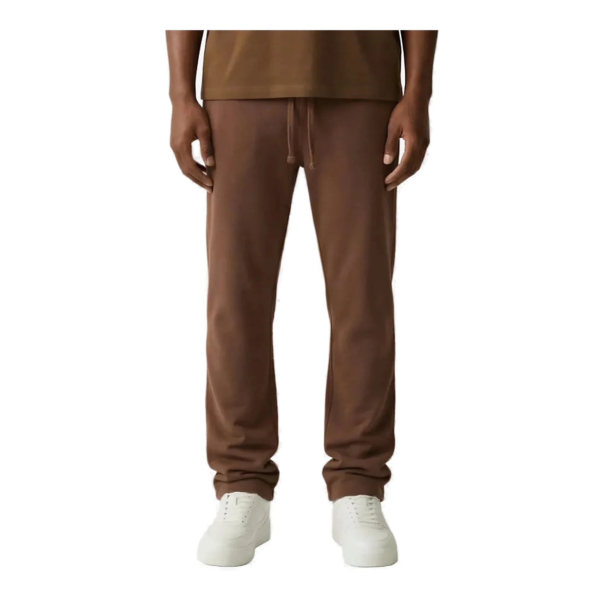 Silnt Chptrs Drawstring Sweatpants - Relaxed Fit Brown