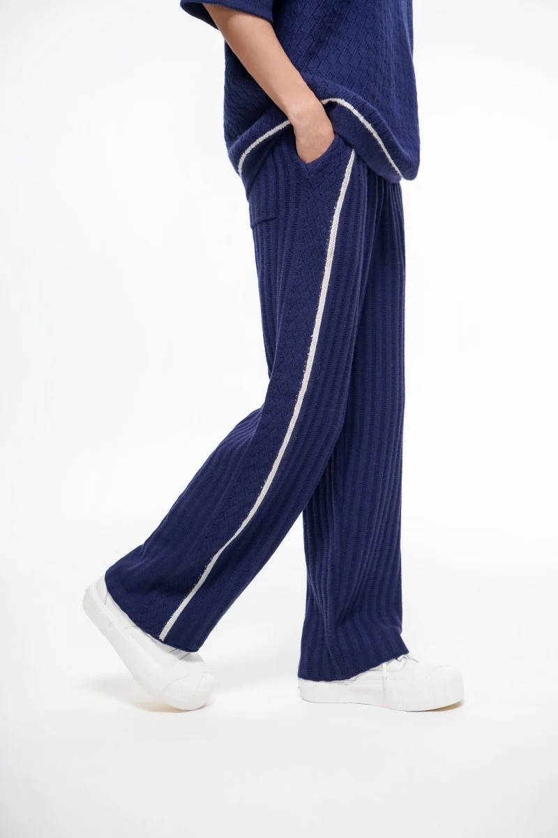 Vala De Labasas Tacto Knit Pants Blue - Image 12