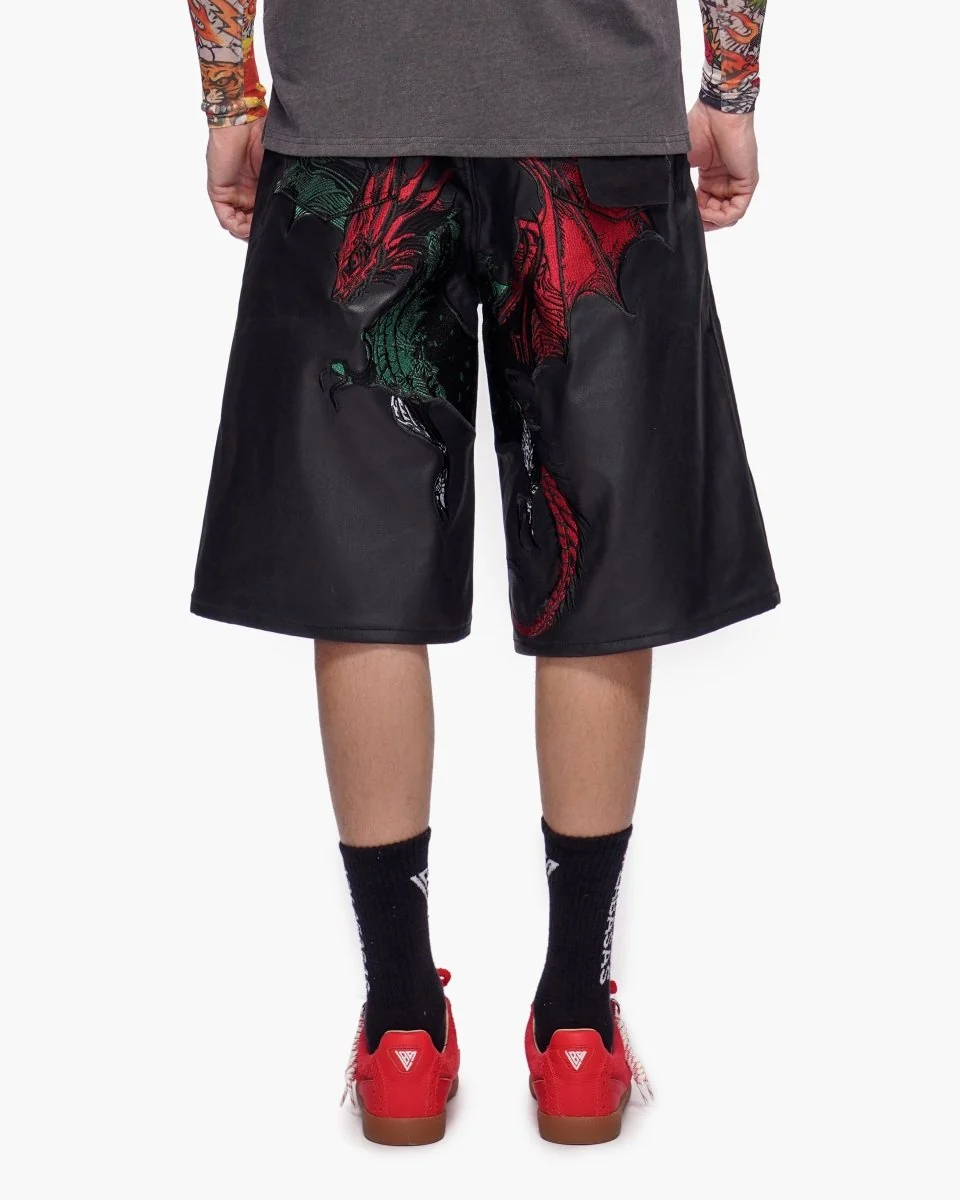Valabasas Dragon Shorts - Waxed Denim - Image 2