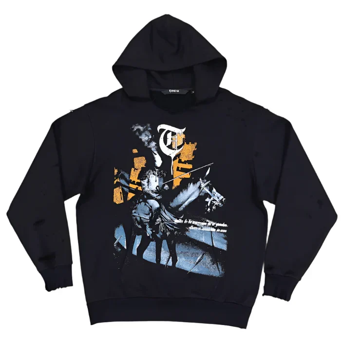 Warrior In The Garden Hoodie Black - Image 2