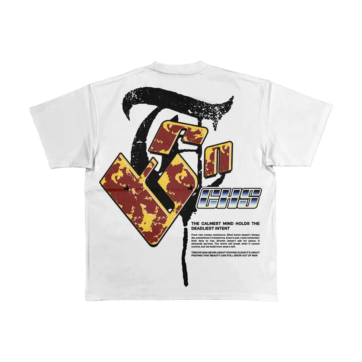Trnchs Deadly T-Shirt - Graphic White - Image 2