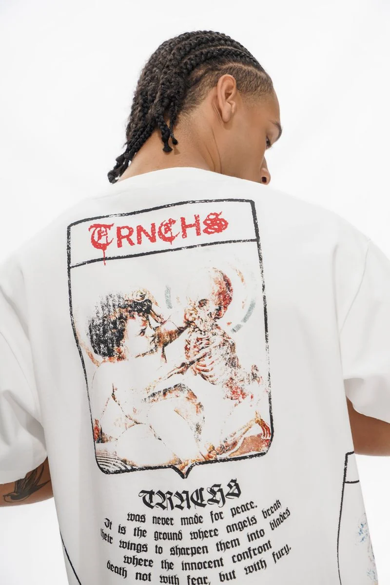 Trnchs Militant Gothic T-Shirt White - Image 6